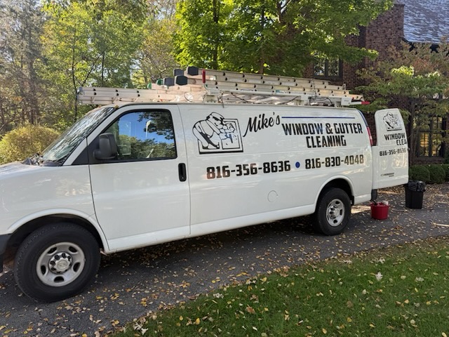 Mike's Window and Gutter Cleaning work van